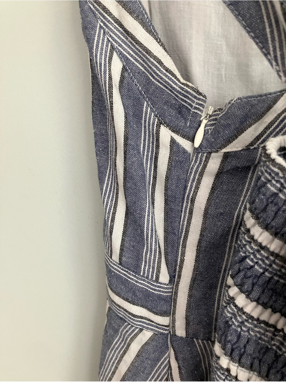 ALTER’D STATE Blue Striped Cotton A-Line Midi Dress Size L - Picture 6 of 11
